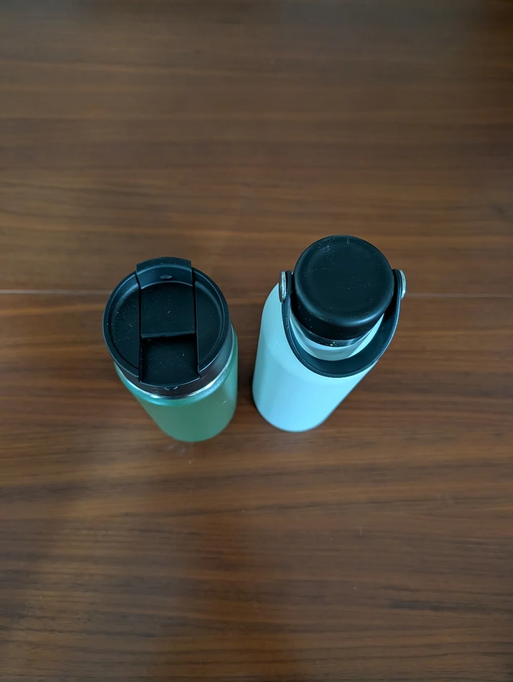 Hydro Flask Stainless Steel Water Bottles White & Green Pre Owned - Picture 4 of 8